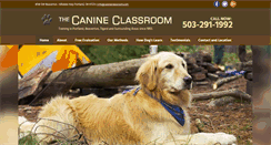 Desktop Screenshot of canineclassroom.com